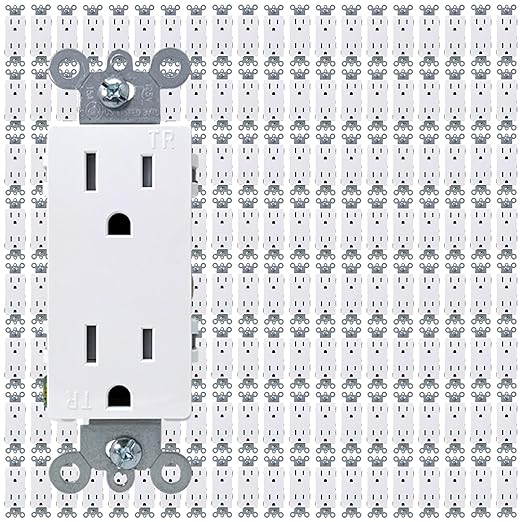 [160-Pack] PROCURU Wholesale 15 Amp Decorator Outlet Receptacle - image 1