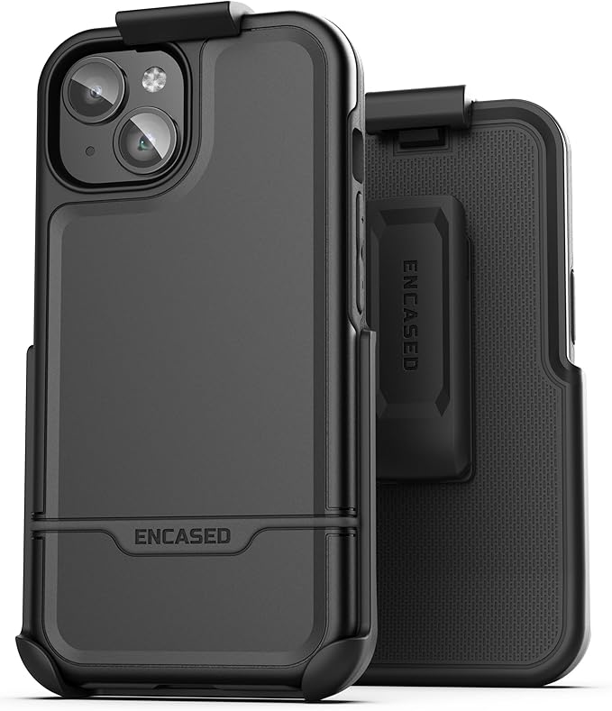 ENCASED Protective Belt Case Designed for iPhone 15 Plus with Holster - image 8