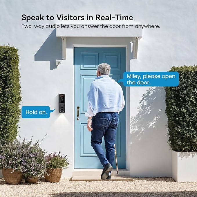 MeshSear 1080p Wireless Doorbell Camera with Indoor Receiver - image 5