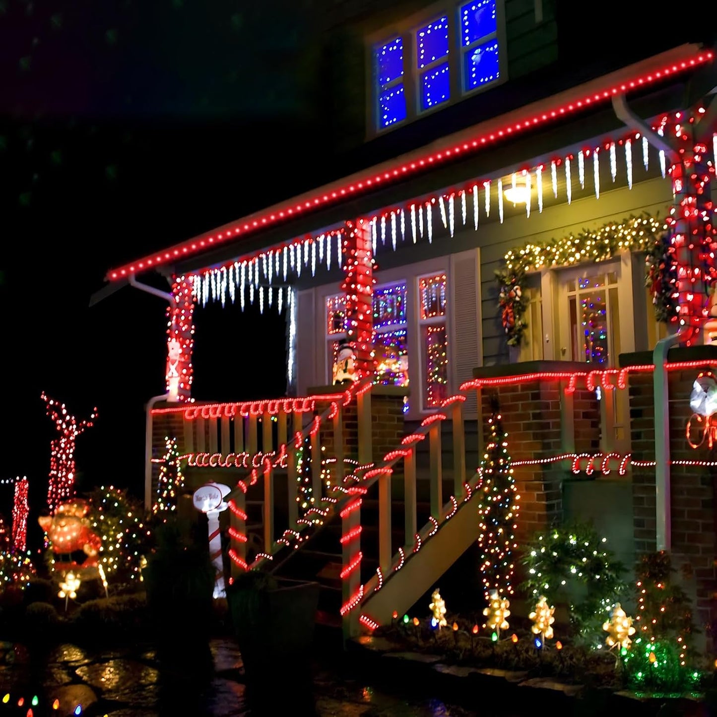 100ft LED Rope Lights Outdoor, 720 LED Connectable and Flexible Tube Lights with 8 Modes, Waterproof LED Rope Lighting for Garden, Patio, Pool, Bedroom, Party, Indoor Outdoor Christmas Decor (Red)