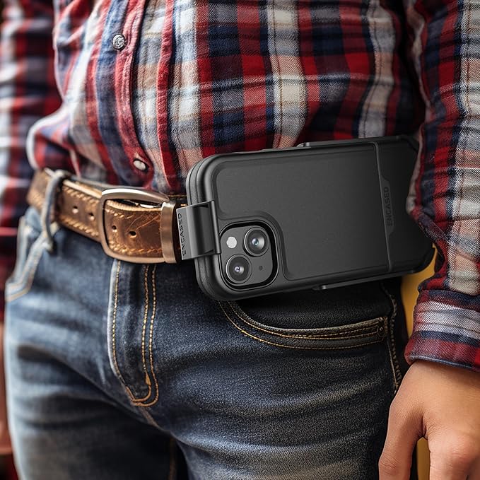 ENCASED Protective Belt Case Designed for iPhone 15 Plus with Holster - image 4