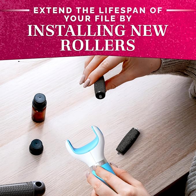 AZZORI 11 Pcs Replacement Rollers for Electric Foot Callus Remover - image 8