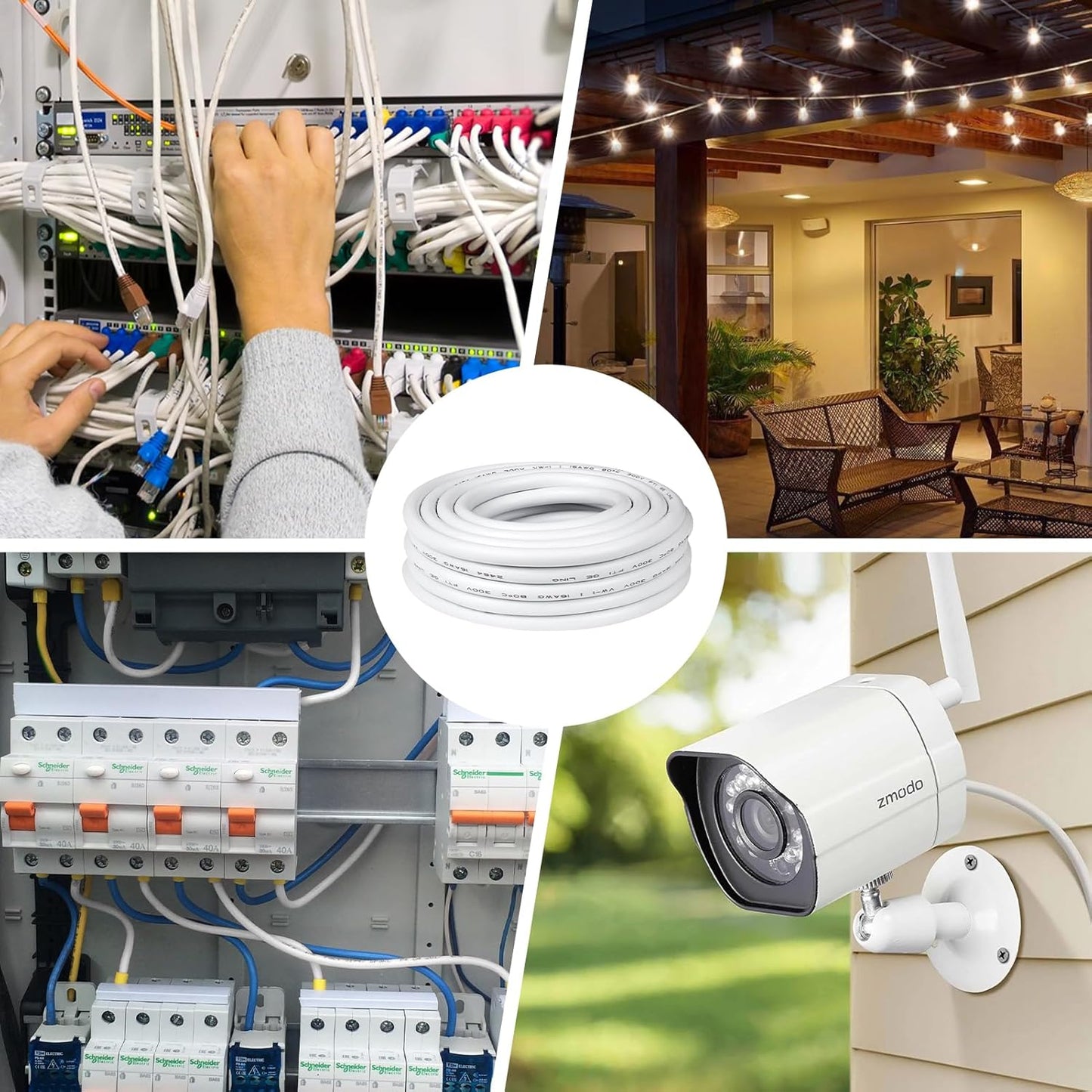 100FT 16 Gauge 3 Conductor Electrical Wire, 16 AWG Stranded Low Voltage LED Cable, 16/3 Tinned Copper Hookup Wire, Insulated PVC Jackted Flexible Power Wire for LED Lamp Lighting Strip Automotive