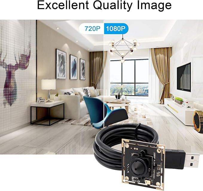 Hotpet 1080P USB Camera Module with IMX322/IMX323 Sensor 2MP Webcam - image 4