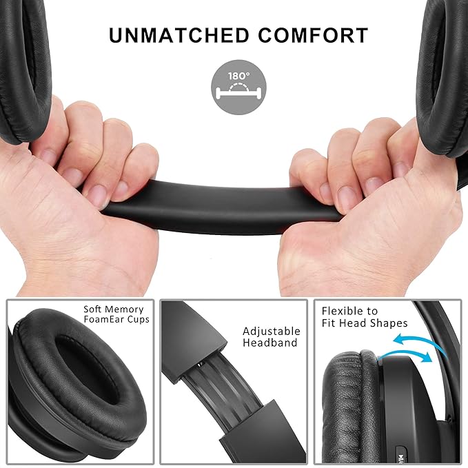 ZIHNIC Bluetooth Headphones Over-Ear - image 2