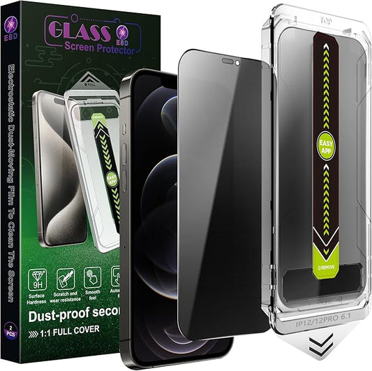 SY SHANGYAN (2-Pack Anti-Spy Privacy Screen Protector for iPhone 12/12 - image 1