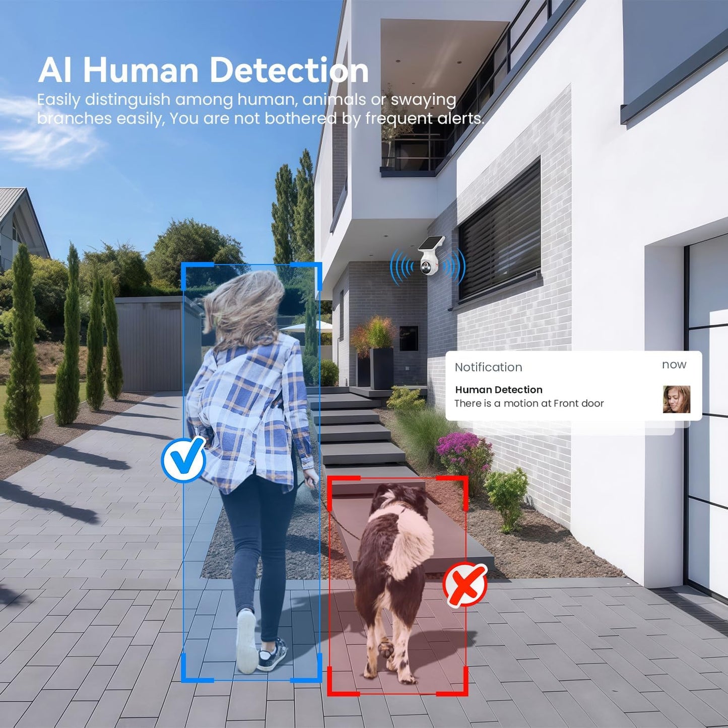 PyreQuad 1080p WiFi Outdoor Security Camera with Solar Panel, Battery - image 5