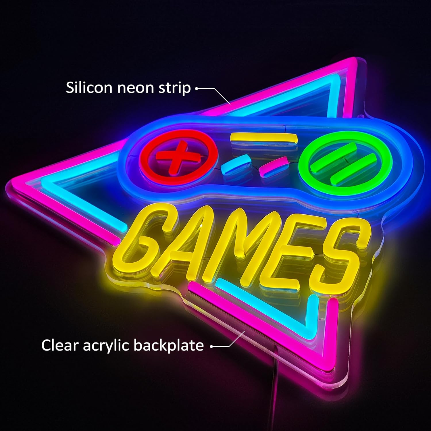 DEVICESHOPPING Zoaept Game Neon Sign for Wall Decor - Everyday Use - image 2