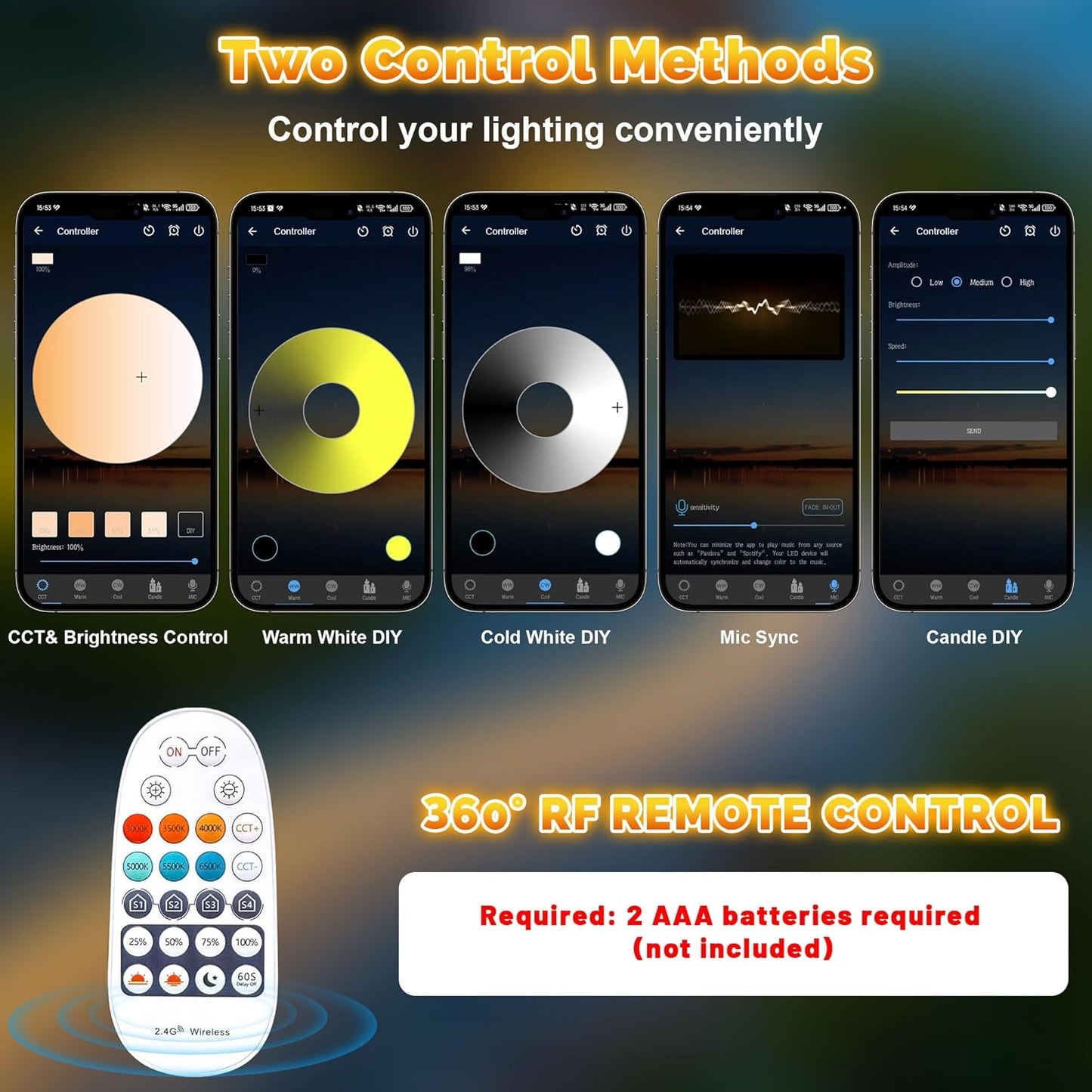 100FT Outdoor LED Strip Lights Waterproof IP67, Dimmable 3000K-6500K Warm White LED Rope Lights Outdoor Waterproof with Remote & APP, 24v Adhesive Exterior Lighting for Patio, Deck, Gazebo