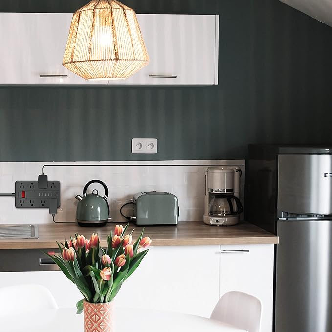 SMNICE 10 Ft Extension Cord Surge Protector - image 7