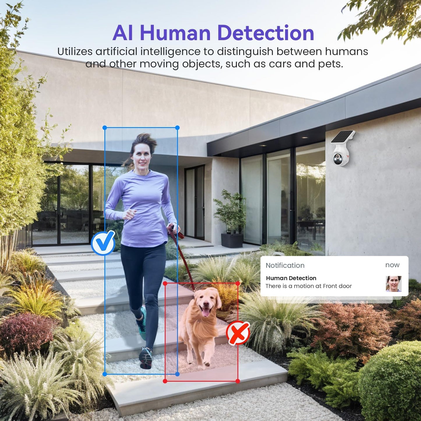 MeshSear 1080P Solar Security Cameras Wireless Outdoor, 360° View - image 2