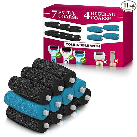 AZZORI 11 Pcs Replacement Rollers for Electric Foot Callus Remover - image 1