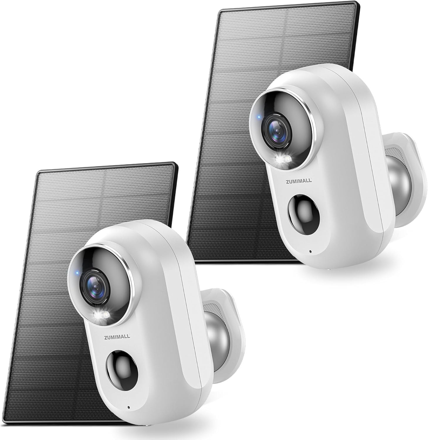 ZUMIMALL Solar Security Cameras Wireless Outdoor, 2Packs, Solar Camera - image 1