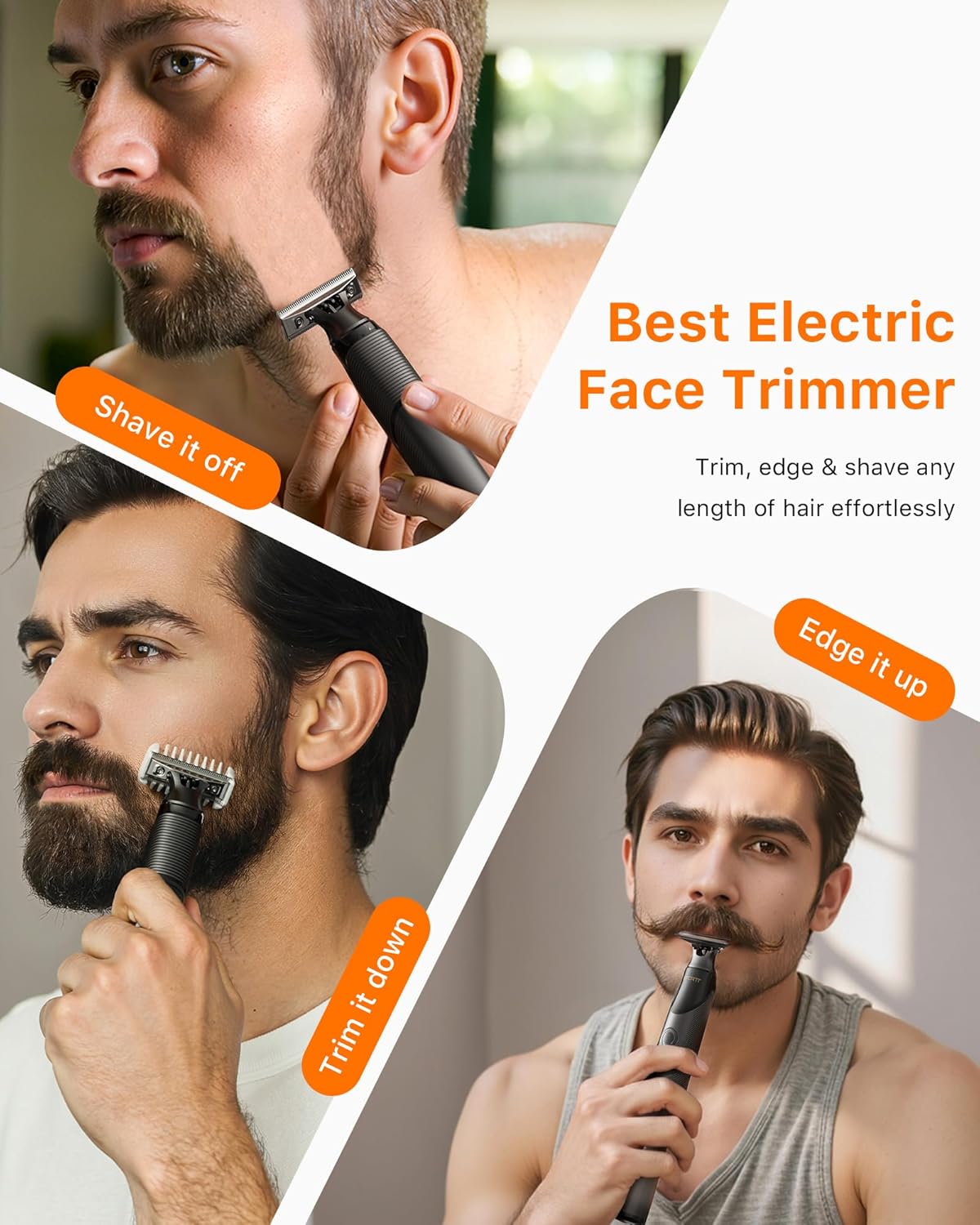 Trimcoo [2025 Upgraded] Beard & Nose Hair Trimmer Kit - Everyday Use - image 8