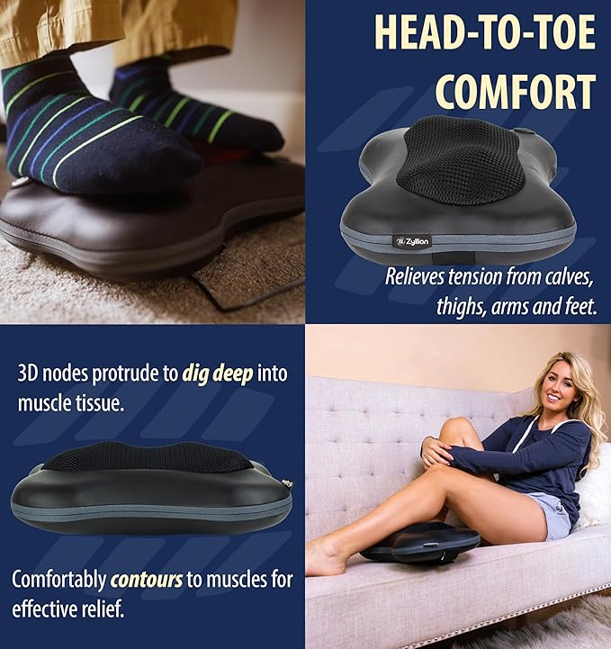 Zyllion Shiatsu Back and Neck Massager with Heat - Everyday Use - image 7