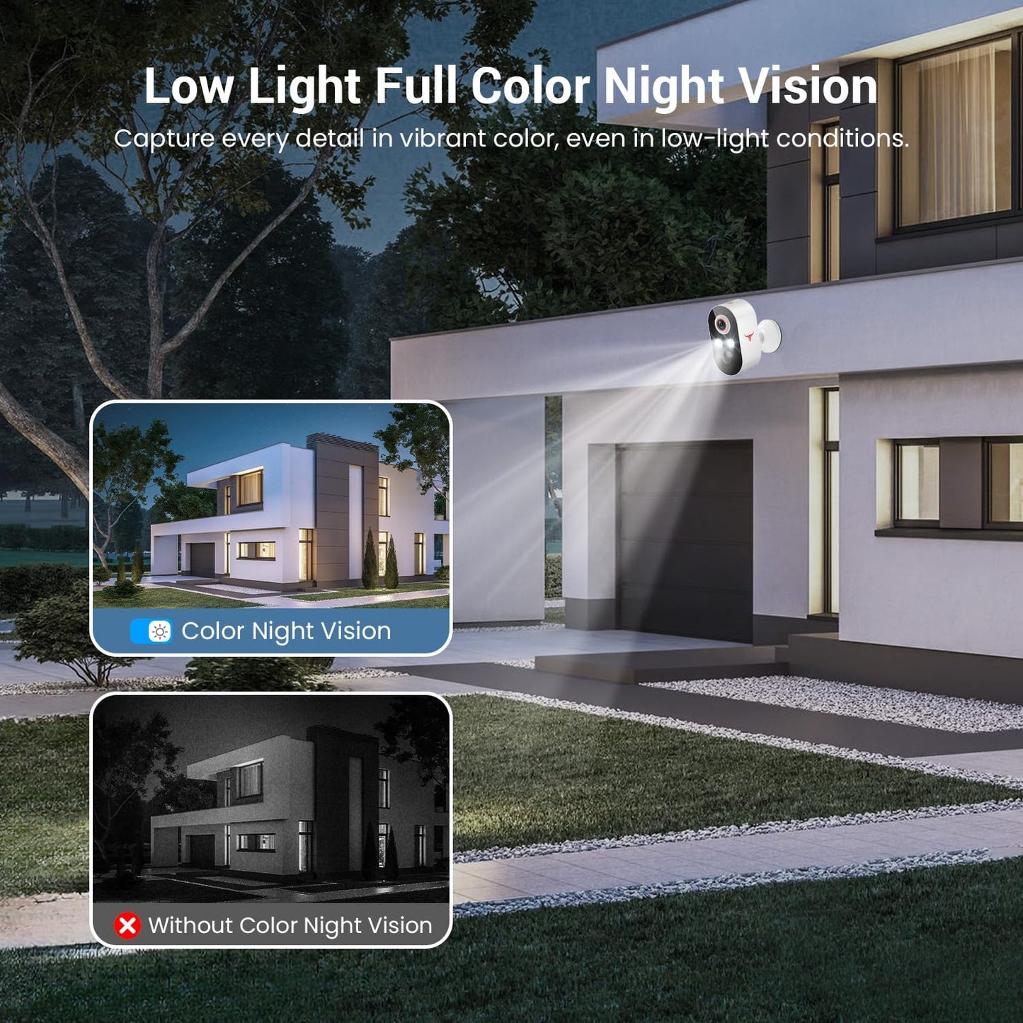 HubFlashy 1080P Outdoor Security Camera Wireless with 2-Way Talk - image 2