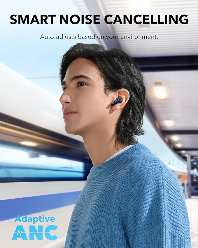 Soundcore P40i by Anker, Noise Cancelling Wireless Earbuds, Adaptive - image 3