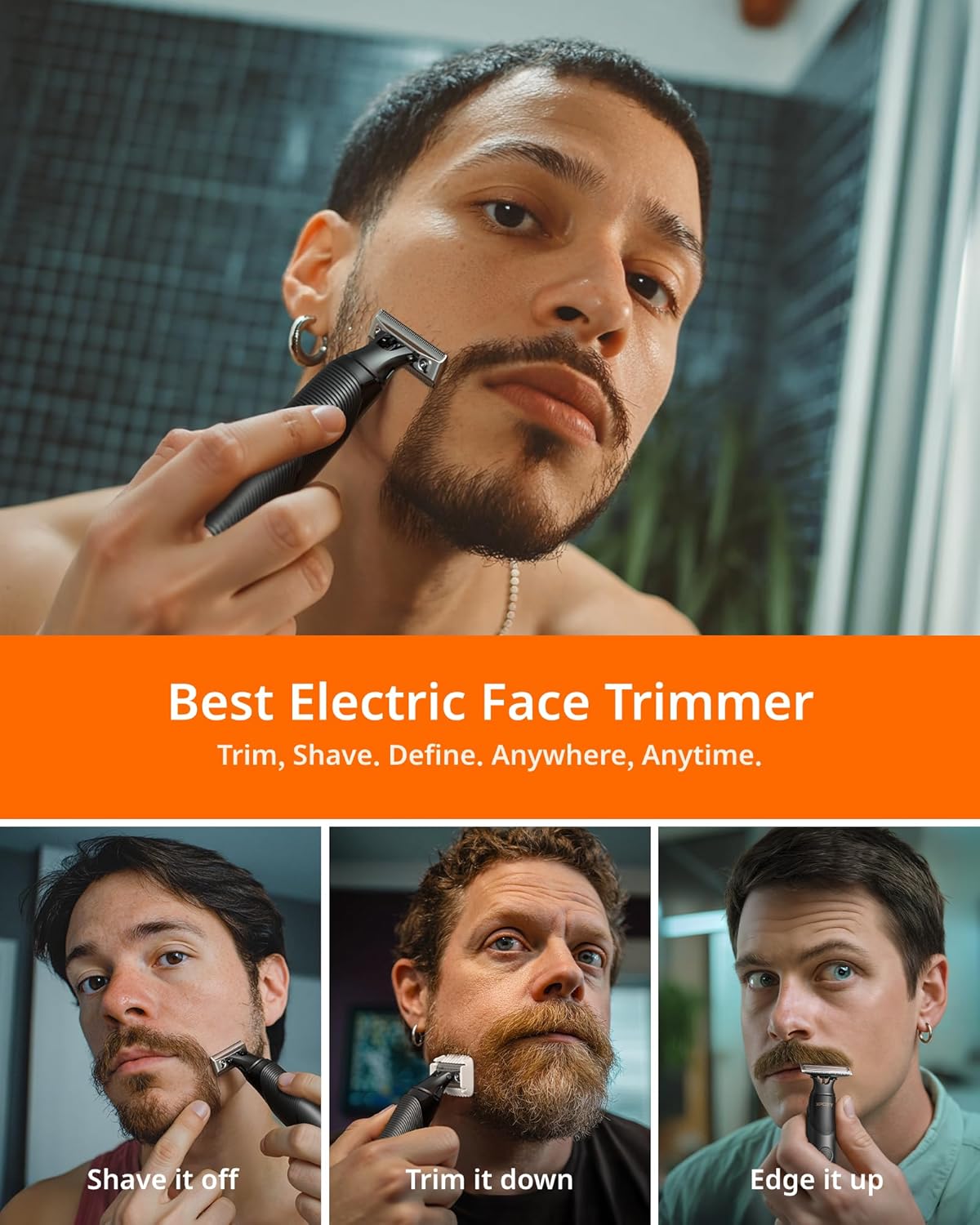 Trimcoo [2025 Upgraded] Beard & Nose Hair Trimmer Kit - Everyday Use - image 3
