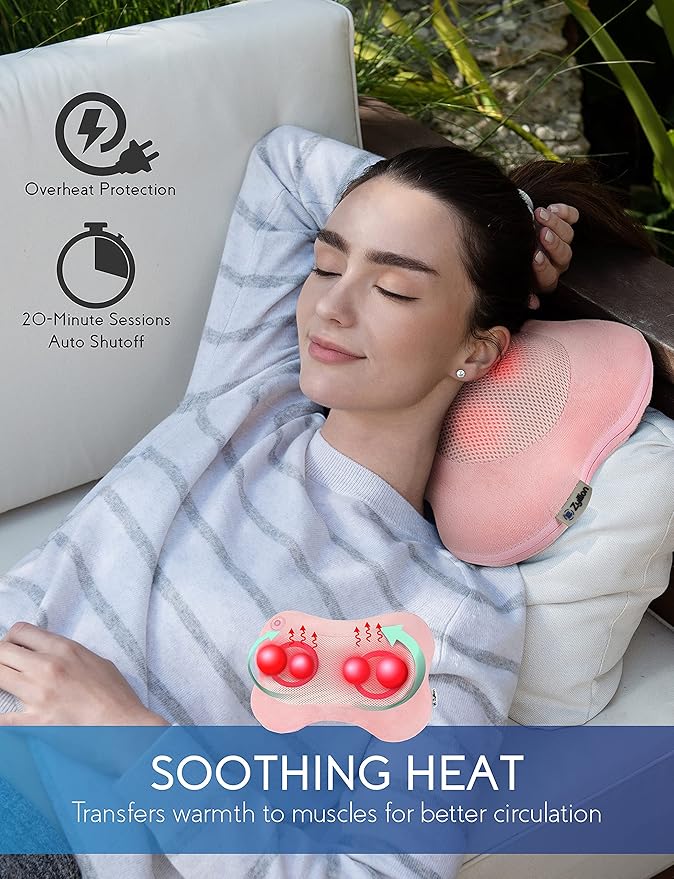 Zyllion Shiatsu Back and Neck Massager with Heat - Everyday Use - image 3