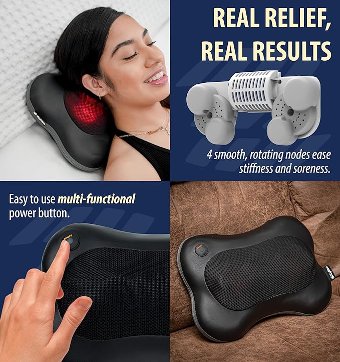 Zyllion Shiatsu Back and Neck Massager with Heat - Everyday Use - image 9