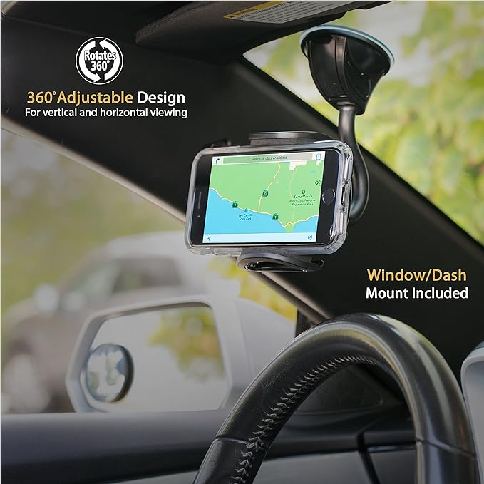 Scosche IHW10-SP1 4-in-1 Car Phone Holder Windshield, Dashboard, Vent - image 5