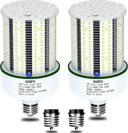 SAGFU 100W LED Corn COB Light Bulb,LED Corn Bulb 5000K Daylight - image 1
